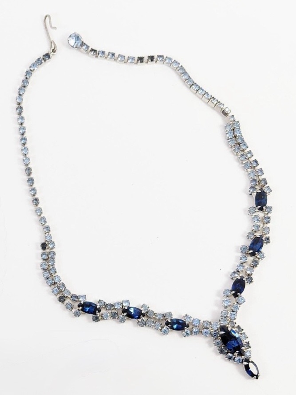 Vintage Glass Crystal Tennis Choker Necklace